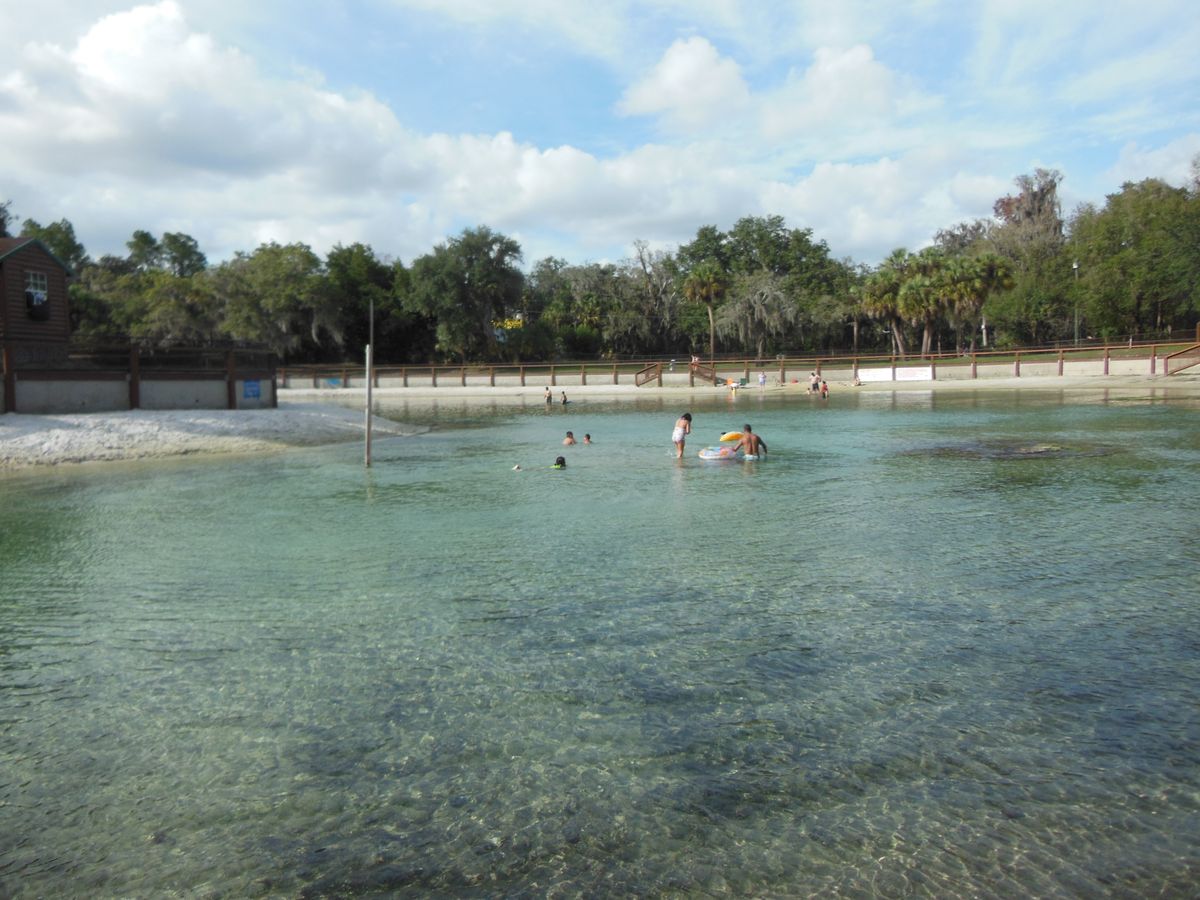 Swimming at Lithia Springs Park, Hillsborough County, Florida